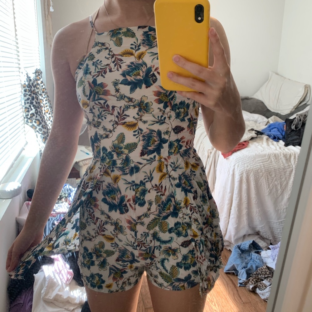 floral romper XS